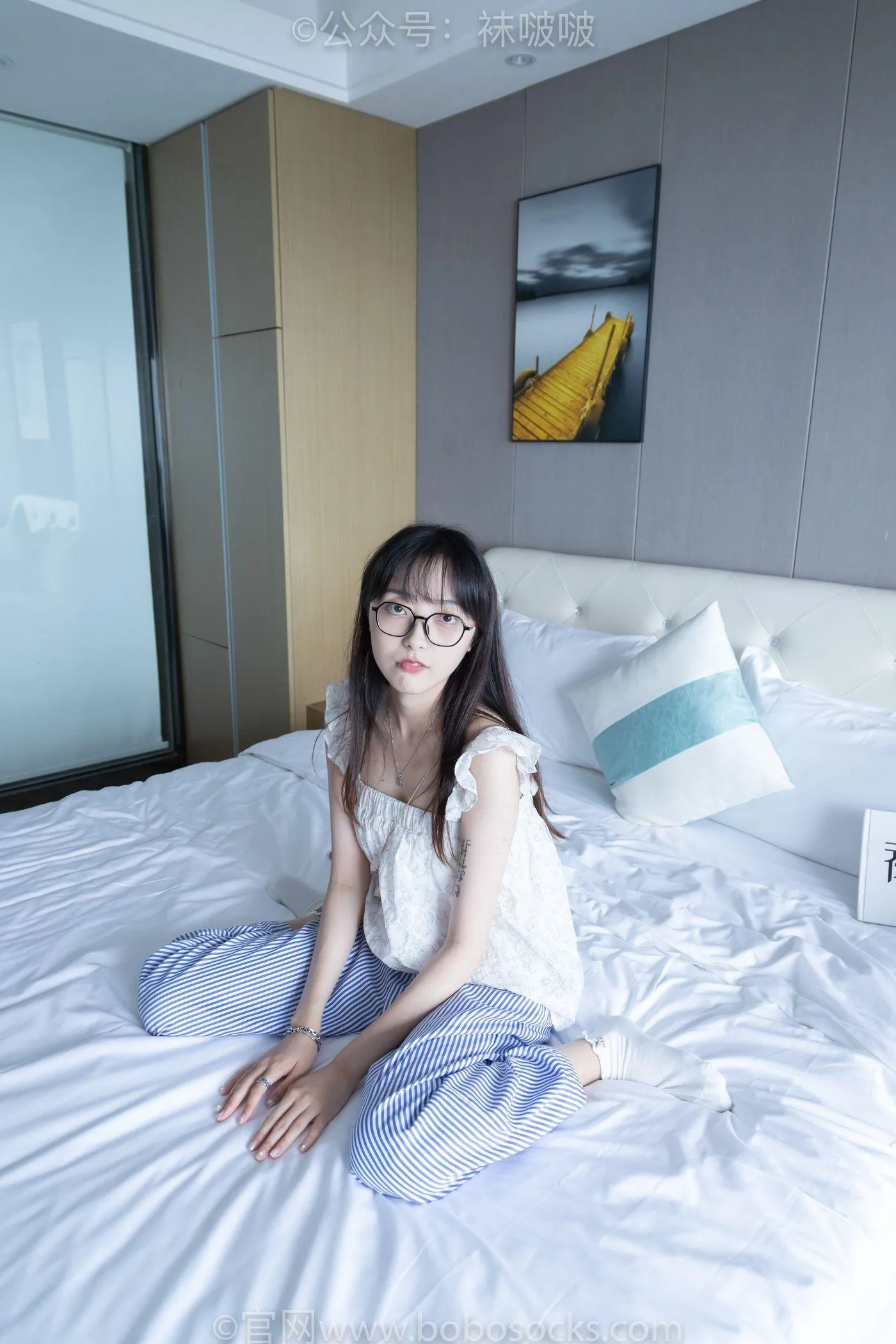 [BoBoSocks袜啵啵]NO.027 稚予- vans、白色棉袜、肉丝 [136P]插图8